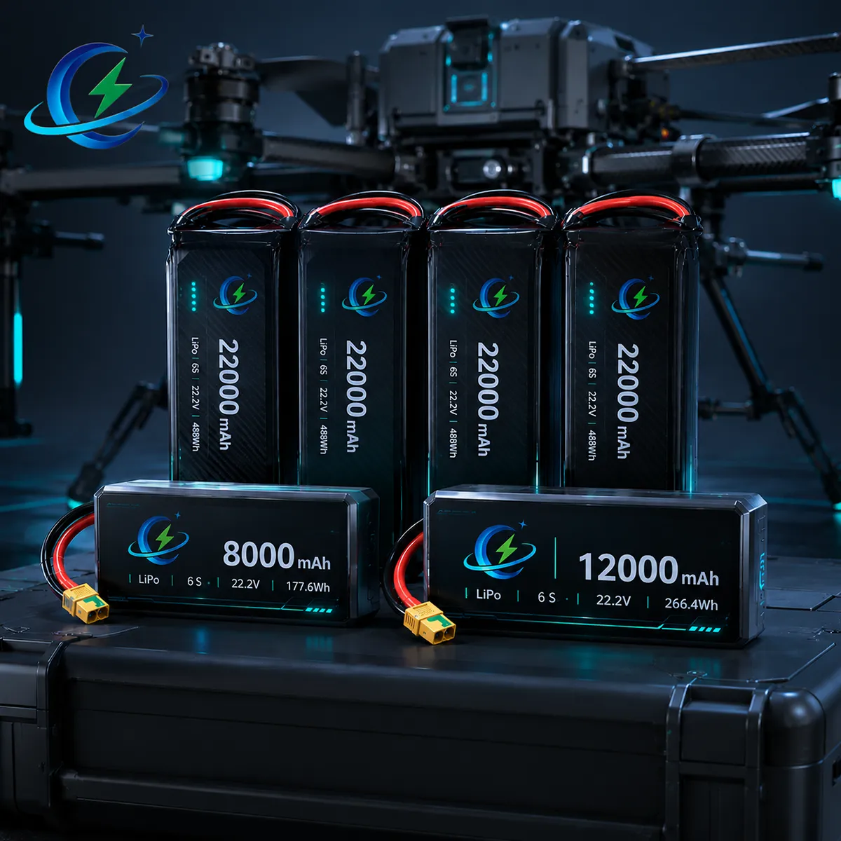 Industrial UAV lithium drone battery